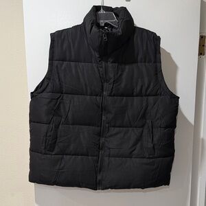 Black Quilted Puffer Vest